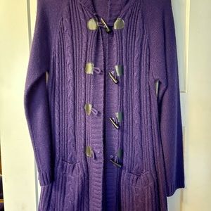 Purple Cardigan sweater Jacket